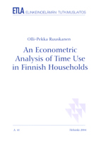 An Econometric Analysis of Time Use in Finnish Households - A41