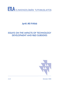 Essays on the Impacts of Technology Development and R&D Subsidies - A43