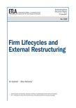 Firm Lifecycles and External Restructuring - dp1253