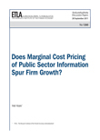 Does Marginal Cost Pricing of Public Sector Information Spur Firm Growth? - dp1260