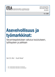 Asevelvollisuus ja työmarkkinat: Varusmiespalveluksen vaikutus koulutukseen, työllisyyteen ja palkkaan - dp1269