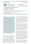 The Economic Impacts of EU Climate Policy - ETLA-Muistio-Brief-2