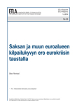 Competitiveness Disparities Behind the Economic Crisis in the Euro Area - ETLA-Raportit-Reports-23