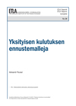 Yksityisen kulutuksen ennustemalleja - ETLA-Raportit-Reports-34