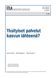 Yksityiset palvelut kasvun lähteenä? - ETLA-Raportit-Reports-36