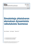 Simulointeja yhteisöveron alennuksen dynaamisista vaikutuksista Suomessa - ETLA-Raportit-Reports-41