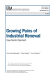 Growing Pains of Industrial Renewal – Case Nordic Cleantech - etla-raportit-reports-58