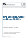 Firm Subsidies, Wages and Labor Mobility - etla-raportit-reports-60