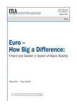 Euro – How Big a Difference: Finland and Sweden in Search of Macro Stability - ETLA-Raportit-Reports-7