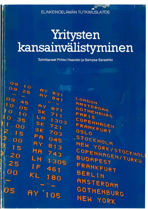 Yritysten kansainvälistyminen - B58