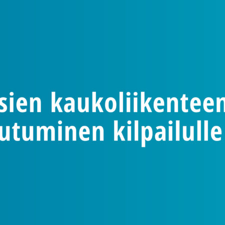 Bussien kaukoliikenteen avautuminen kilpailulle