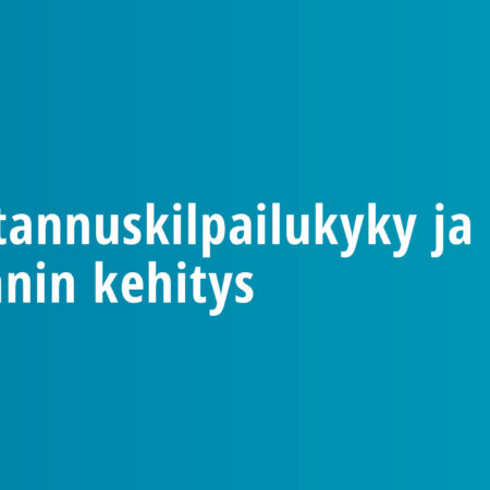 Kustannuskilpailukyky ja viennin kehitys