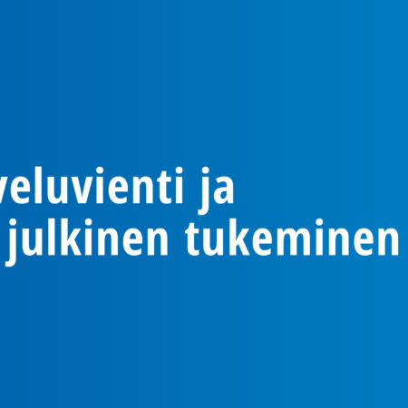 Palveluvienti ja sen julkinen tukeminen