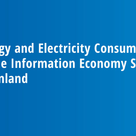 Energy and Electricity Consumption of the Information Economy Sector in Finland