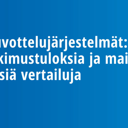 Neuvottelujärjestelmät: Tutkimustuloksia ja maiden välisiä vertailuja