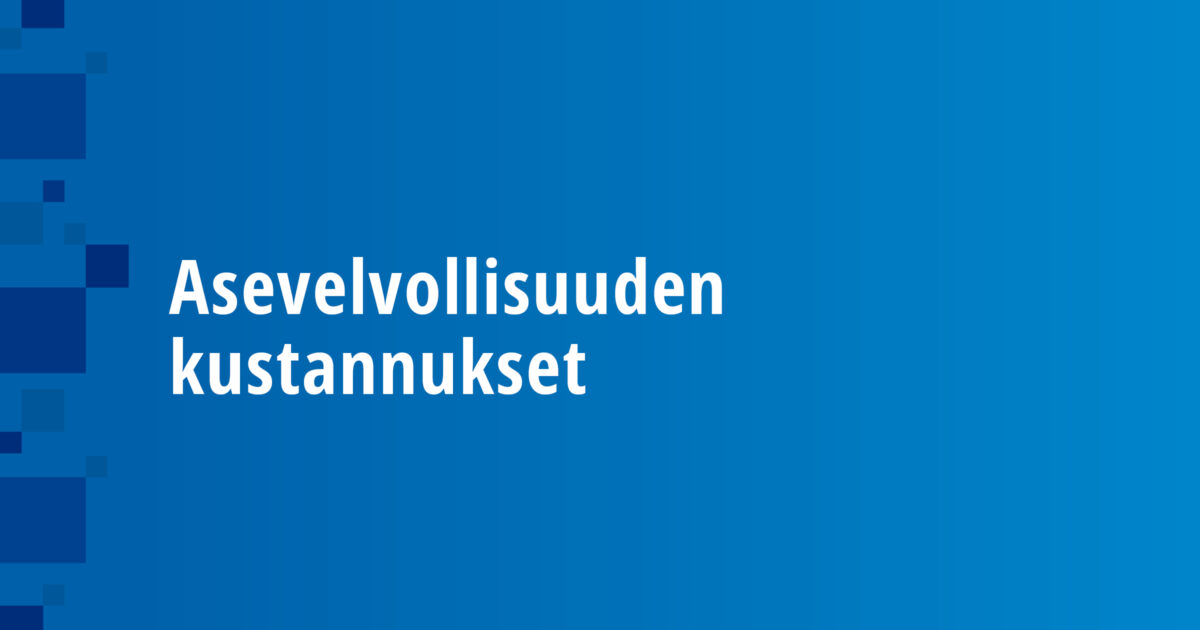 Asevelvollisuuden kustannukset