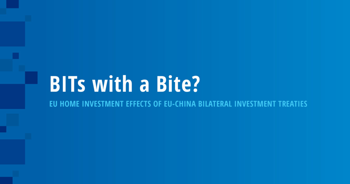 BITs with a Bite? EU Home Investment Effects of EU-China Bilateral Investment Treaties