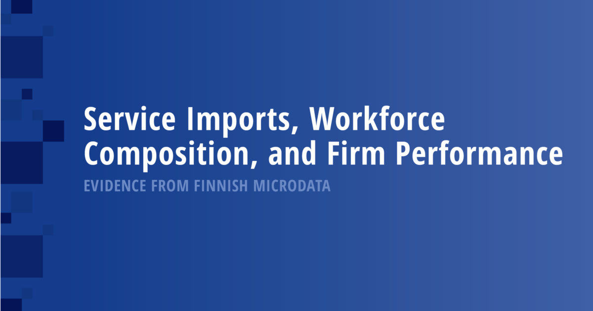 Service Imports, Workforce Composition, and Firm Performance: Evidence from Finnish Microdata