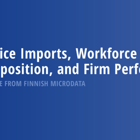 Service Imports, Workforce Composition, and Firm Performance: Evidence from Finnish Microdata
