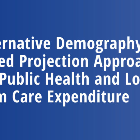 Alternative Demography-based Projection Approaches for Public Health and Long-term Care Expenditure