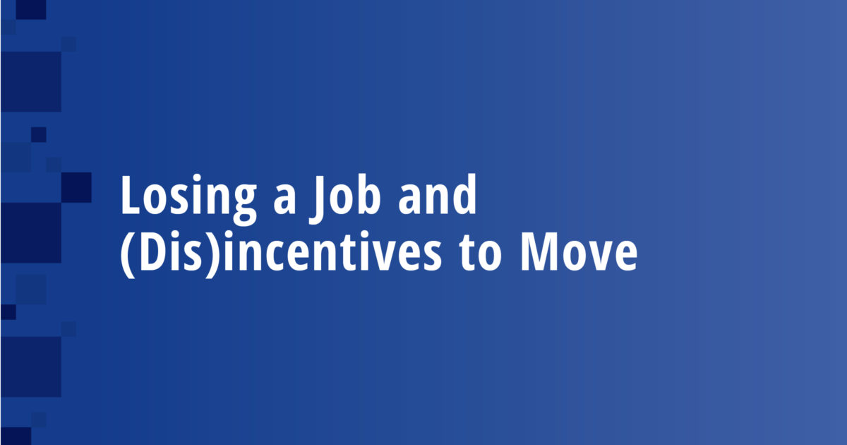 Losing a Job and (Dis)incentives to Move