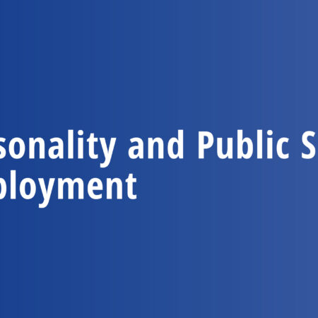 Personality and Public Sector Employment