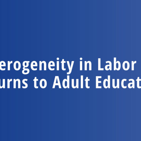 Heterogeneity in Labor Market Returns to Adult Education