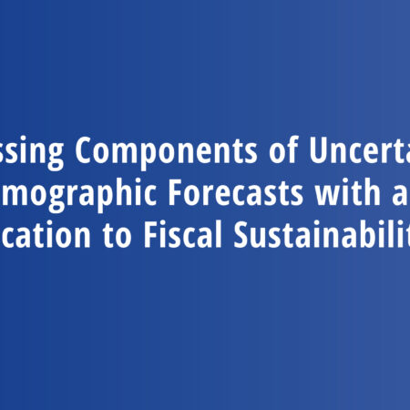 Assessing Components of Uncertainty in Demographic Forecasts with an Application to Fiscal Sustainability