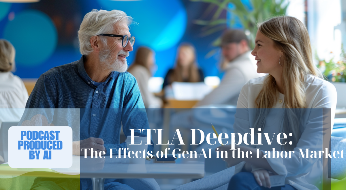 ETLA Deepdive now out: listen to our AI-assisted podcast on AI in the working life