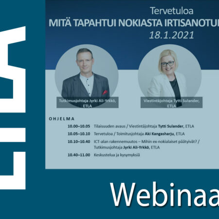 Mitä tapahtui Nokiasta irtisanotuille: webinaari