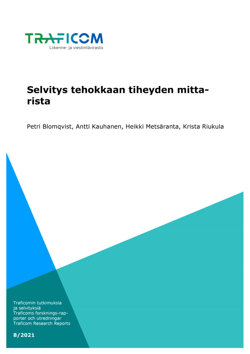 Selvitys tehokkaan tiheyden mittarista