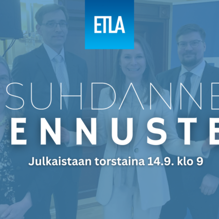 Syksyn Suhdanne-ennuste julkaistaan 14.9. klo 9