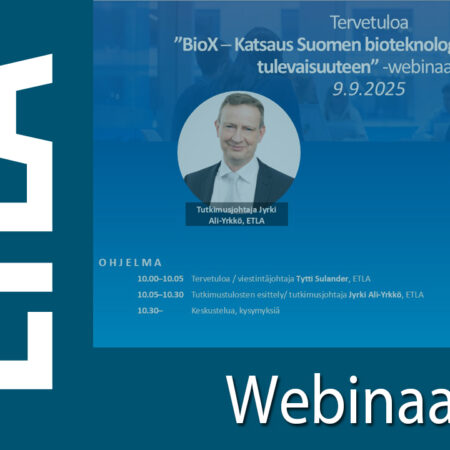 Näkymiä Suomen bioteknologia-alalle – Katso Teams-webinaarin tallenne