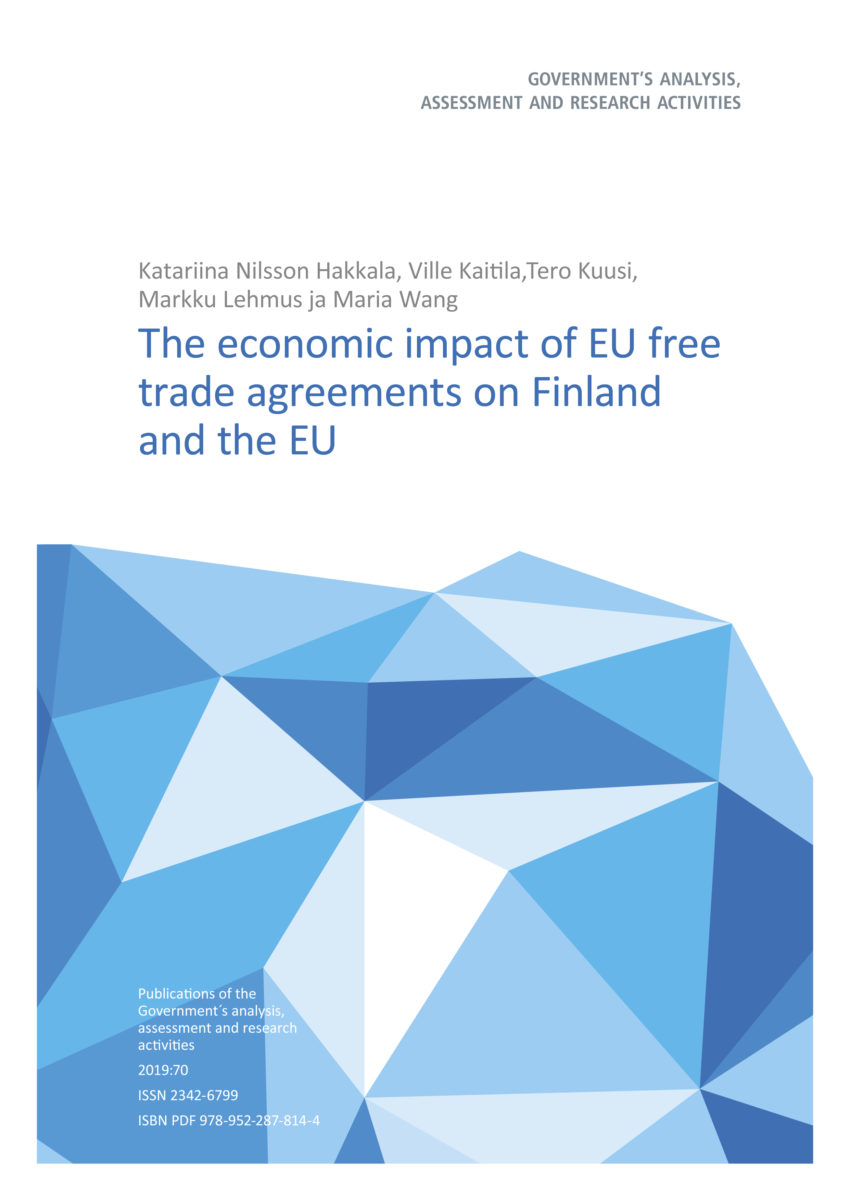 The Economic Impact of EU Free Trade Agreements on Finland and the EU