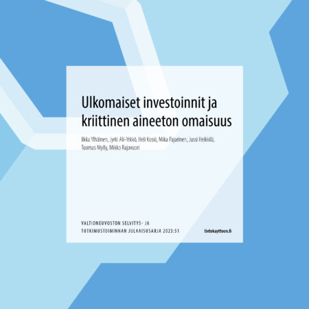 Ulkomaiset investoinnit ja kriittinen aineeton omaisuus