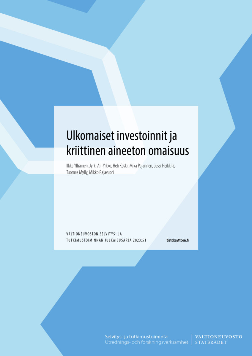 Ulkomaiset investoinnit ja kriittinen aineeton omaisuus